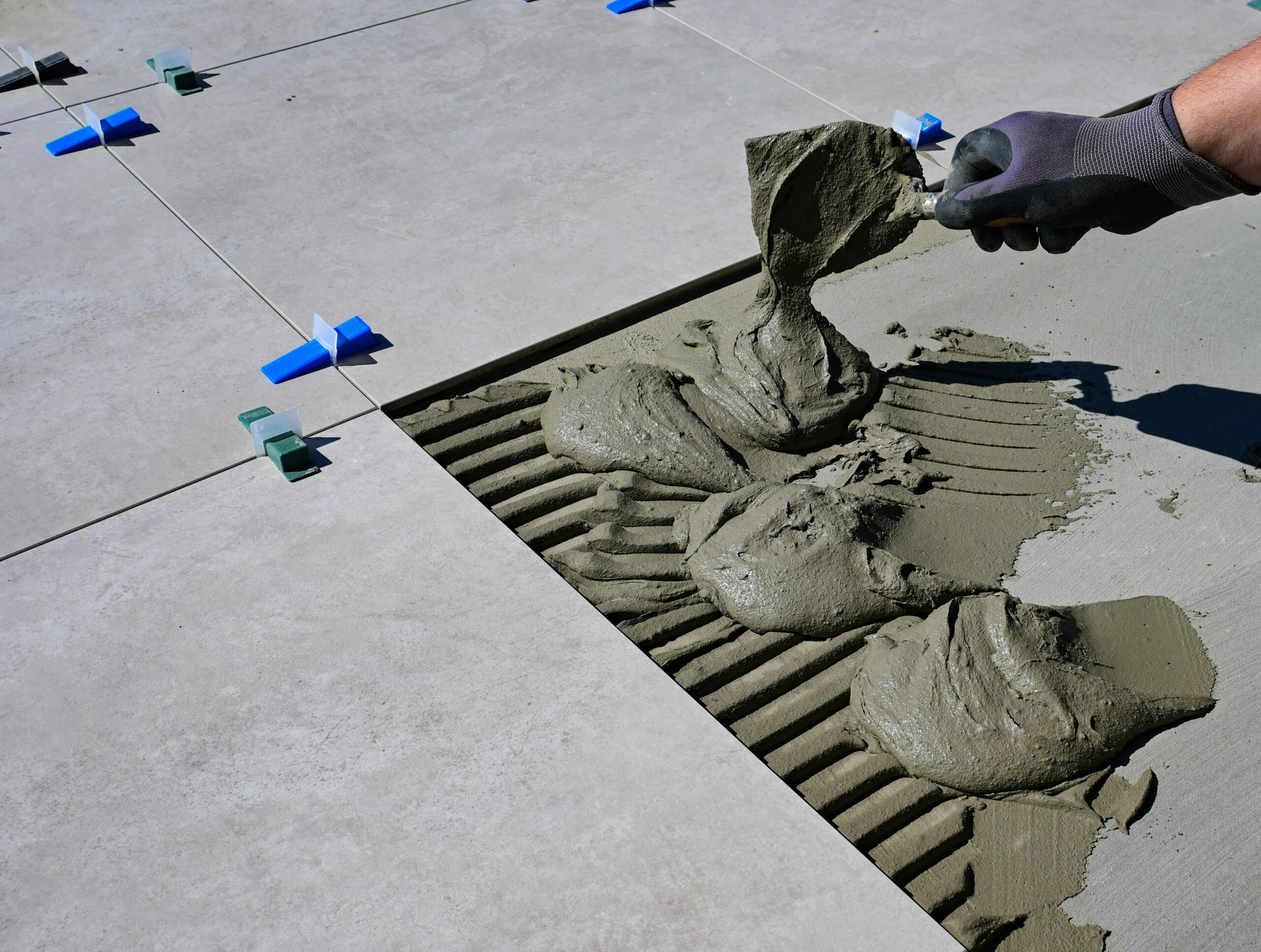 Custom bathroom tile installation